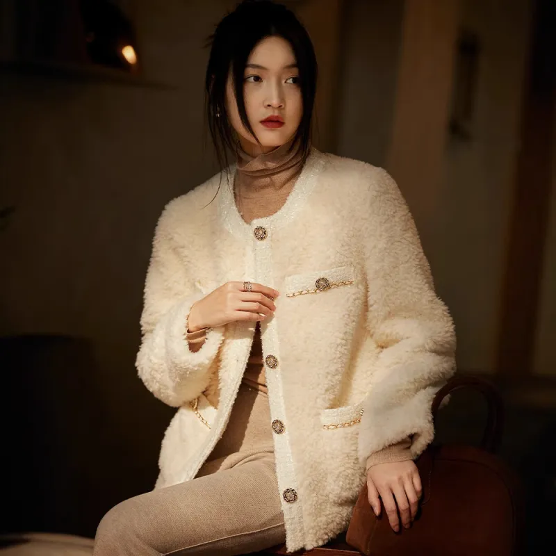 Kele Coco Furs Women's Ecru-3