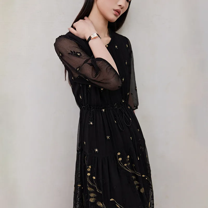 Kele Coco Short Sleeved Dress Women's Black-6