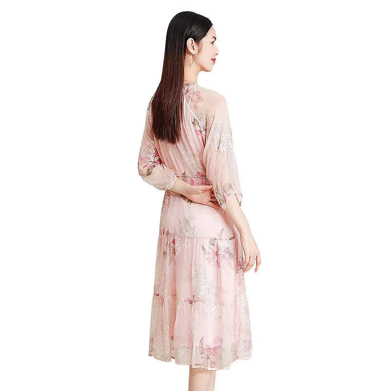 Kele Coco Short Sleeved Dress Women's Pink-2