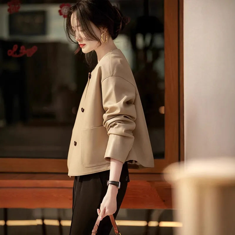 Kele Coco Leather Jacket Women's-5