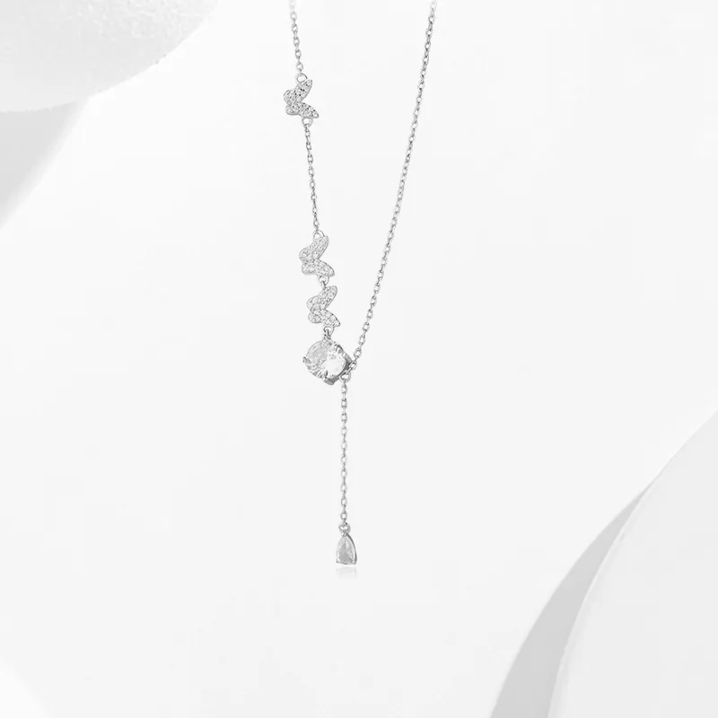 SECU S925 Silver Necklaces Women's-4