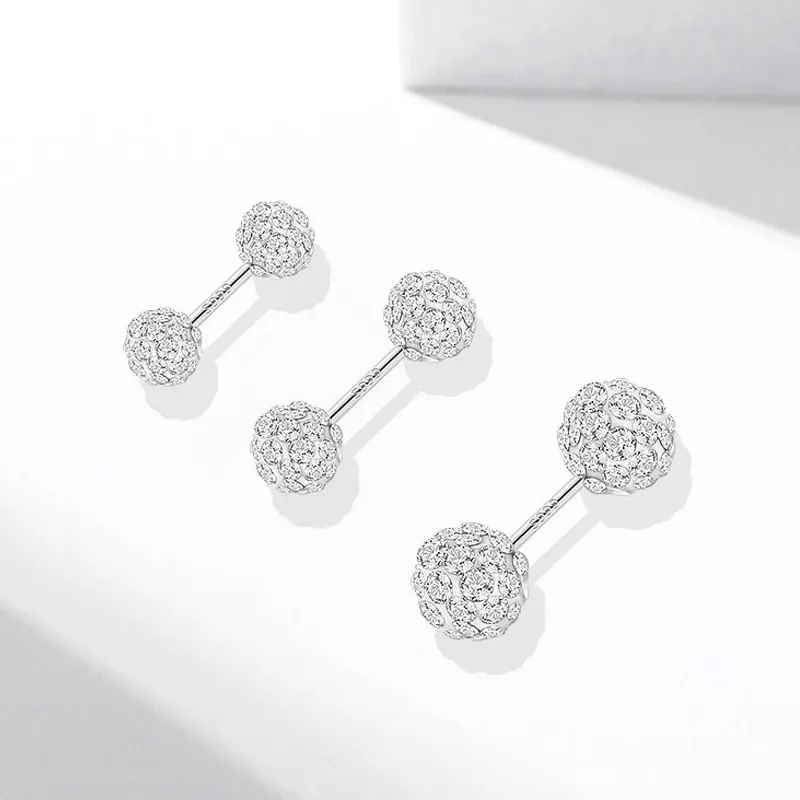 SECU Sterling Silver Stud Earrings Women's-3