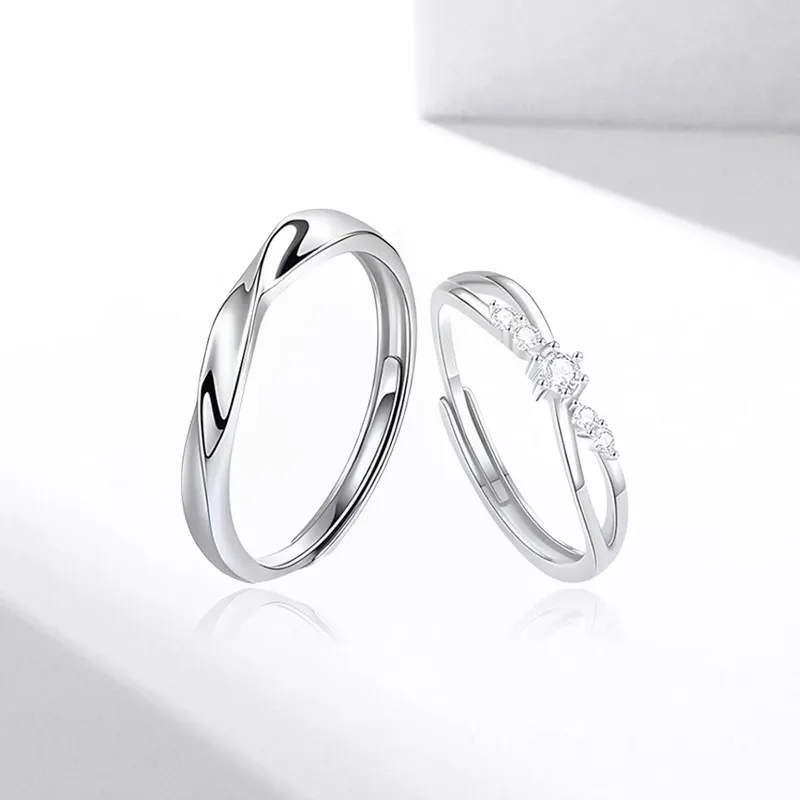 SECU Sterling Silver Rings Unisex-3