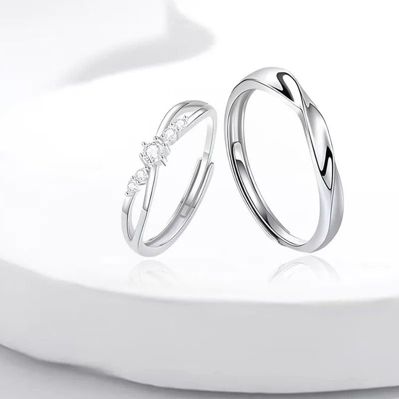 SECU Sterling Silver Rings Unisex-4