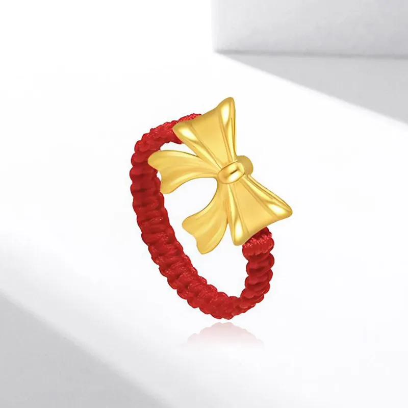 SECU Everyday Commute Casual Versatile, Princess On The Run Bowknot Alloy Ring Unisex-8