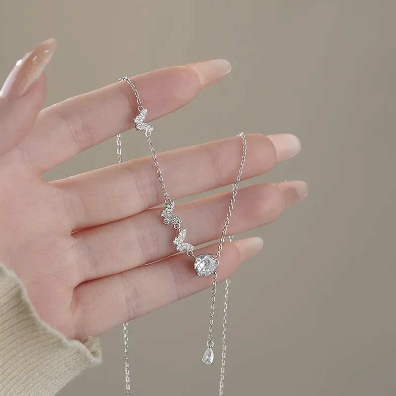 SECU S925 Silver Necklaces Women's-2