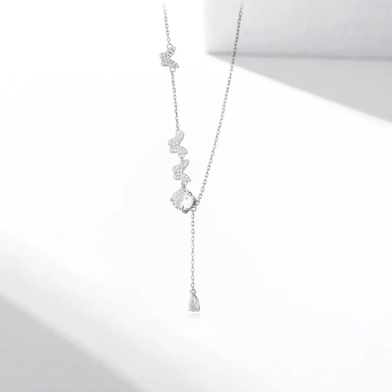 SECU S925 Silver Necklaces Women's-3