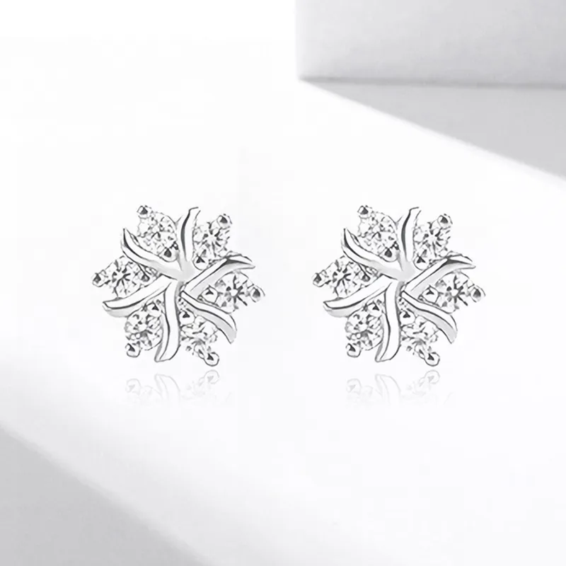 SECU Sterling Silver Stud Earrings Women's-5