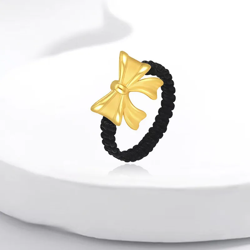 SECU Everyday Commute Casual Versatile, Princess On The Run Bowknot Alloy Ring Unisex-9
