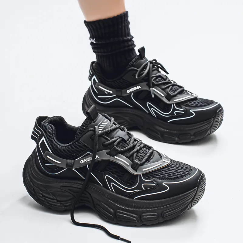 GAISIMA Slip Resistant Low Top Chunky Sneakers Men's-6
