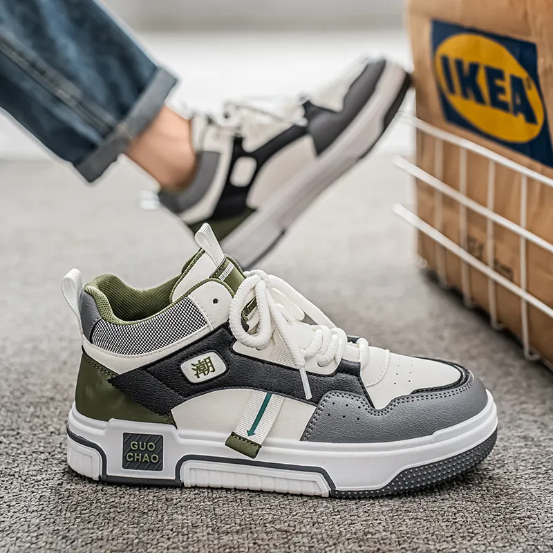 GAISIMA Height Increasing Mid-Top Skateboard Shoes Men's-7