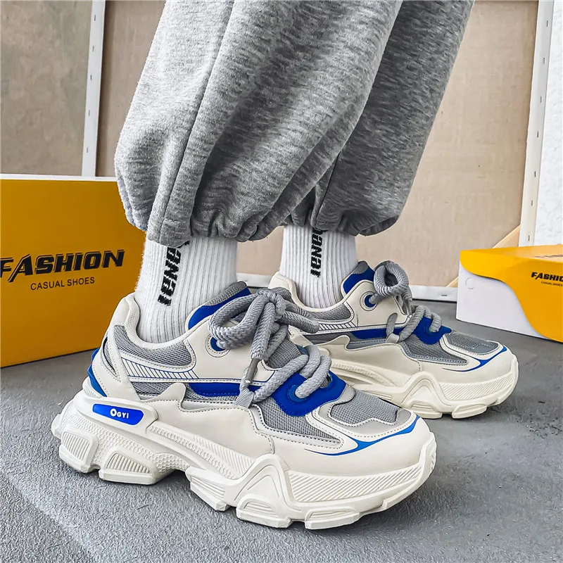 GAISIMA Height Increasing Low Top Chunky Sneakers Men's-7