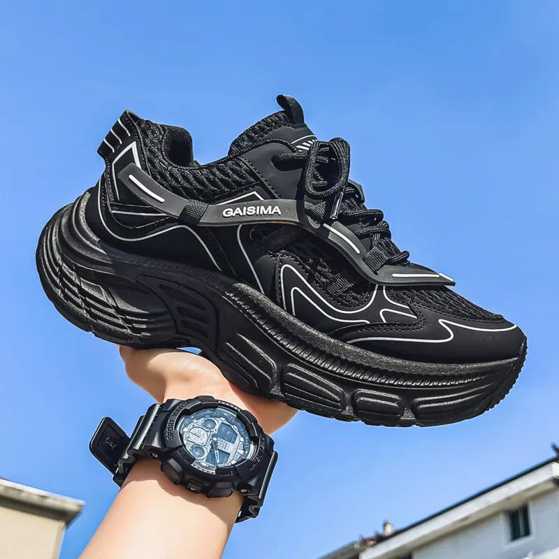 GAISIMA Slip Resistant Low Top Chunky Sneakers Men's-9