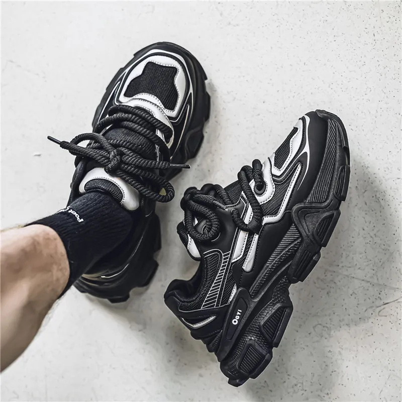GAISIMA Height Increasing Low Top Chunky Sneakers Men's-2