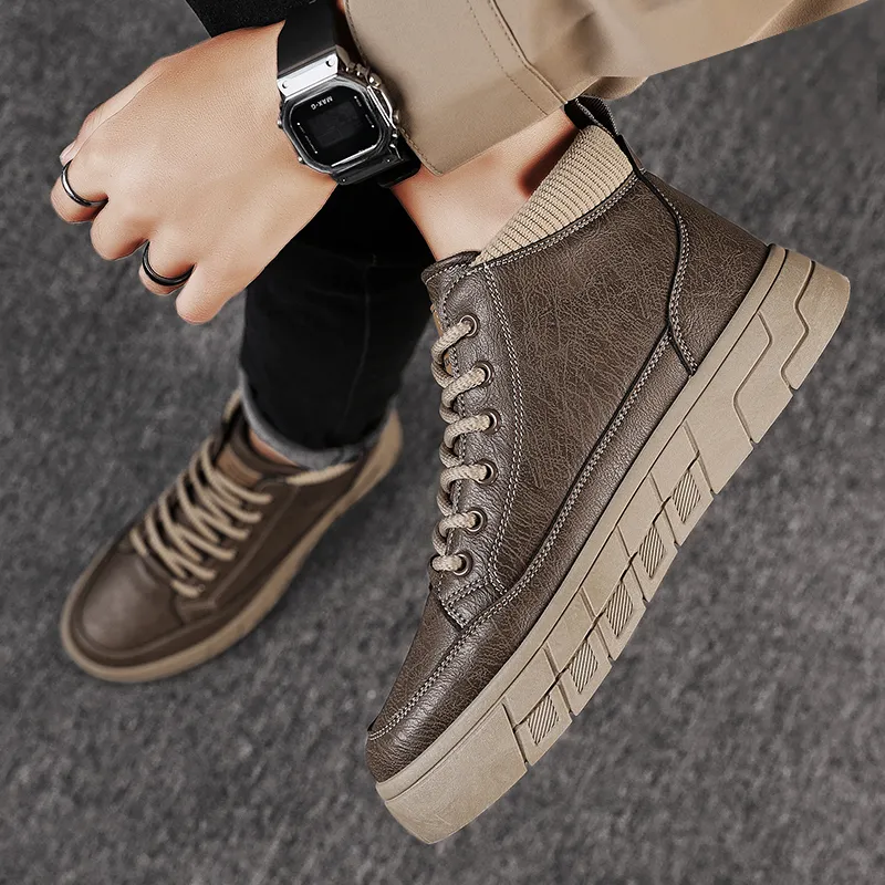 GAISIMA Ankle Boots Men Khaki-6