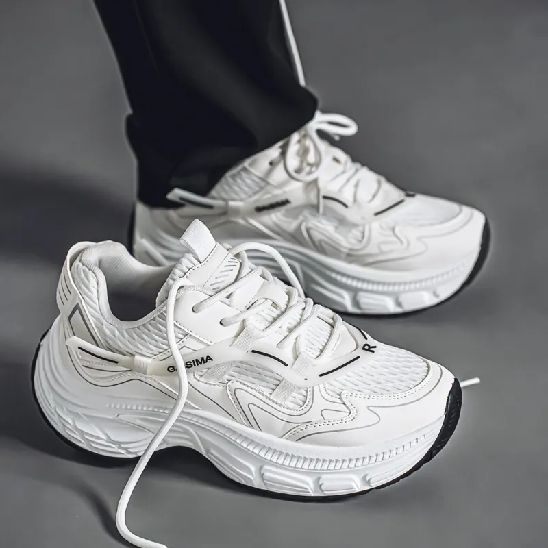 GAISIMA Slip Resistant Low Top Chunky Sneakers Men's-11