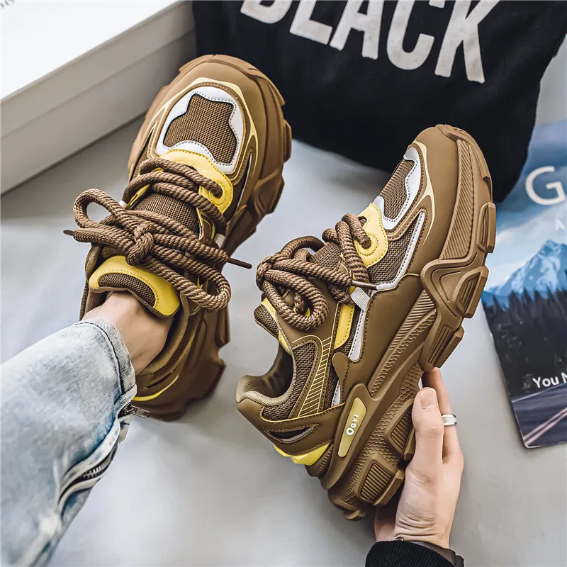 GAISIMA Height Increasing Low Top Chunky Sneakers Men's-13