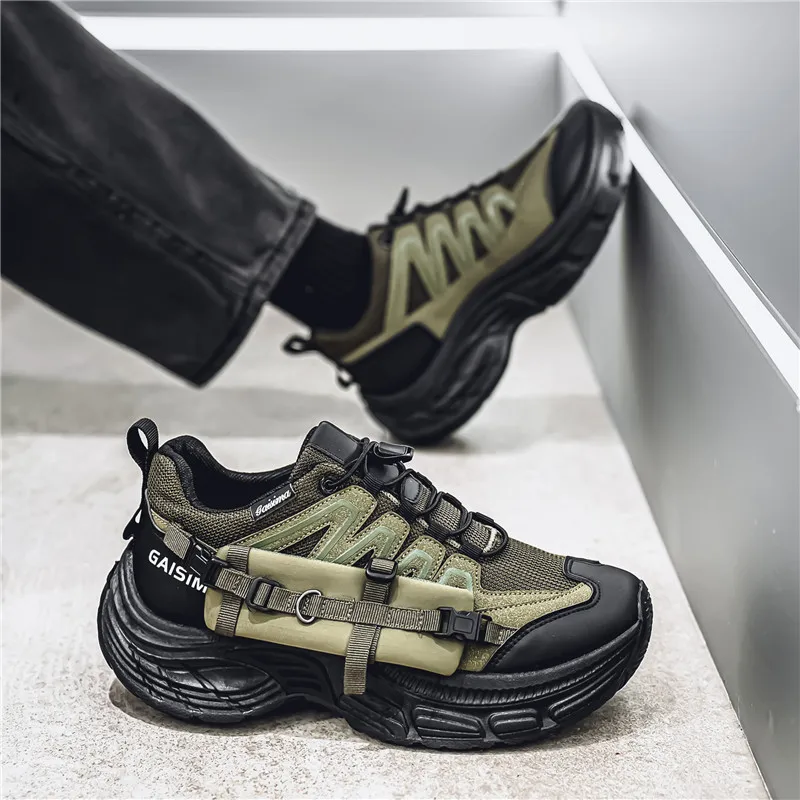 GAISIMA Height Increasing Low Top Chunky Sneakers Men's-11