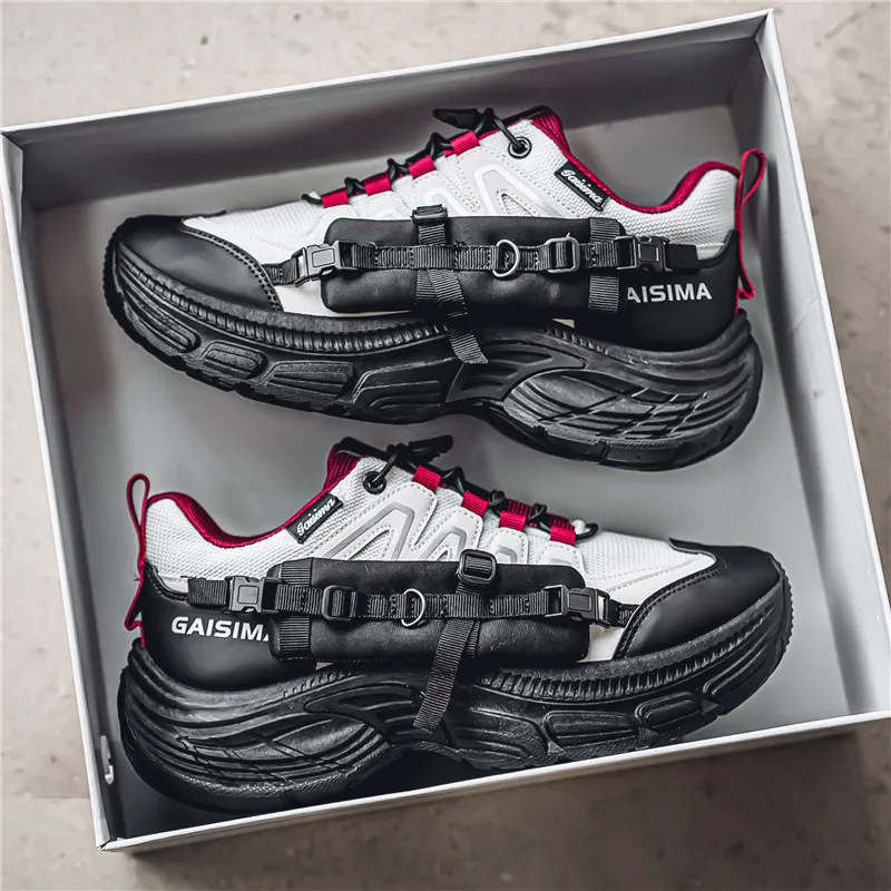 GAISIMA Height Increasing Low Top Chunky Sneakers Men's-9