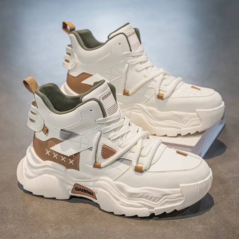 GAISIMA Height Increasing High Top Chunky Sneakers Men's-9