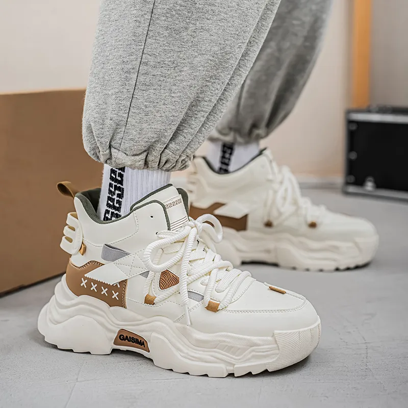 GAISIMA Height Increasing High Top Chunky Sneakers Men's-7