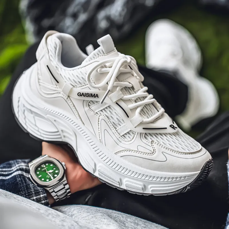 GAISIMA Slip Resistant Low Top Chunky Sneakers Men's-12