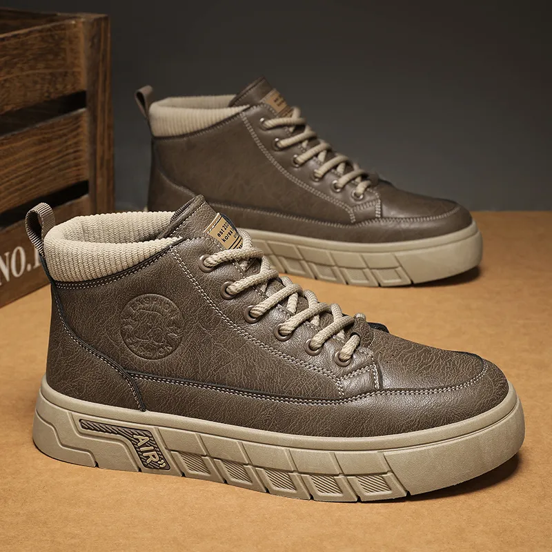 GAISIMA Ankle Boots Men Khaki-9