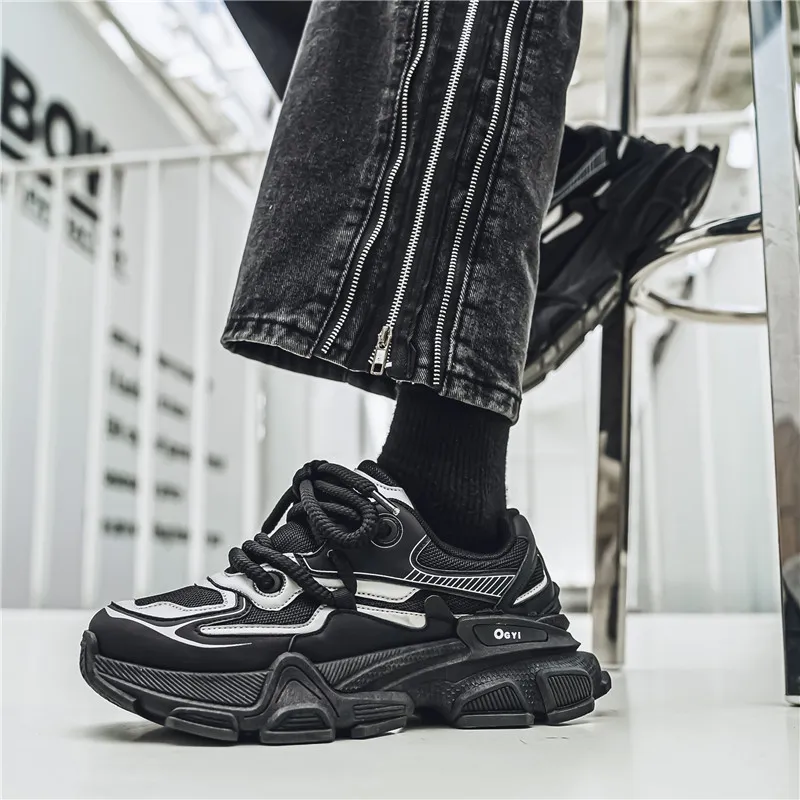 GAISIMA Height Increasing Low Top Chunky Sneakers Men's-4