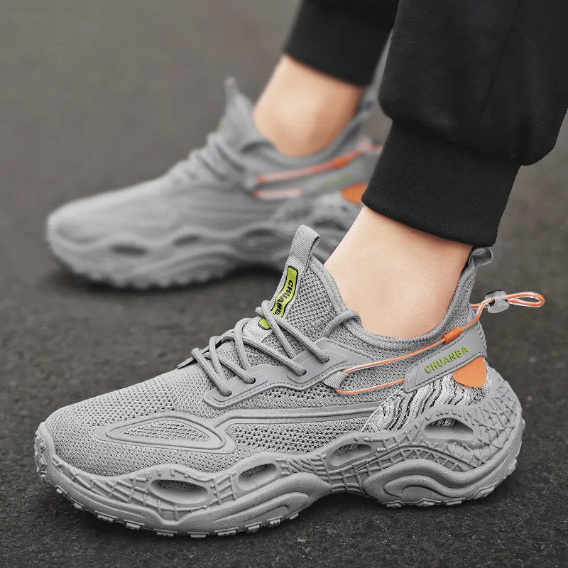 GAISIMA Slip Resistant Low Top Chunky Sneakers Men's-11