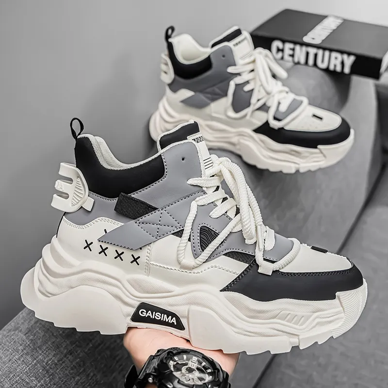 GAISIMA Height Increasing High Top Chunky Sneakers Men's-1