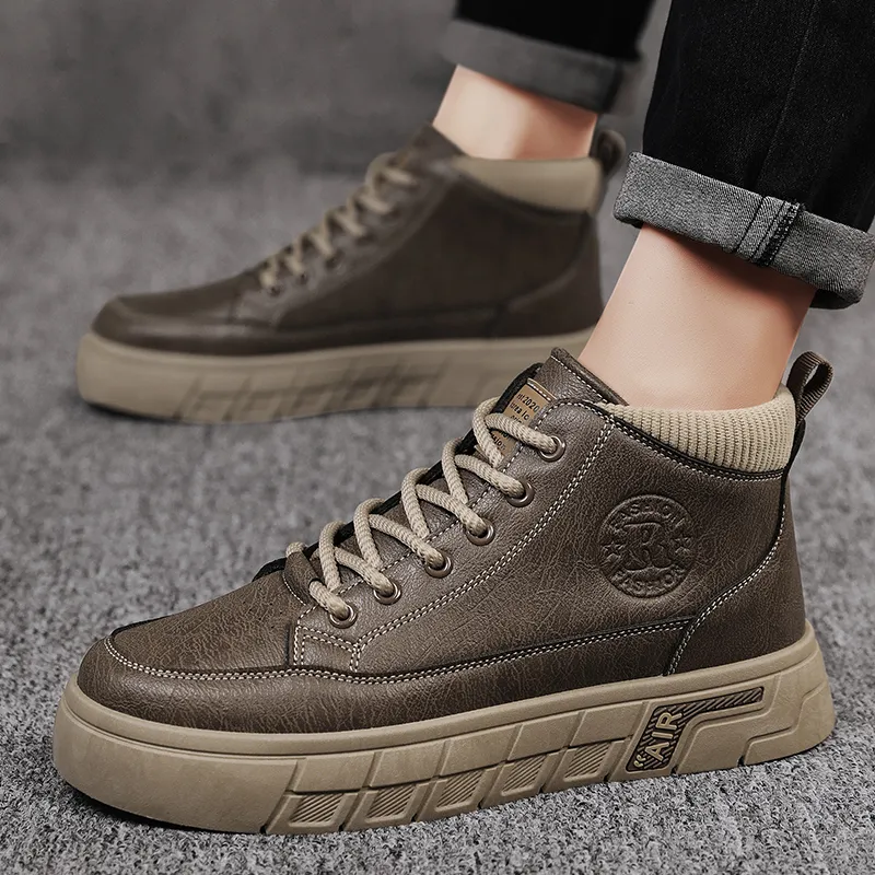 GAISIMA Ankle Boots Men Khaki-7