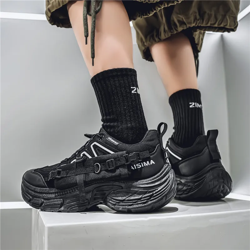 GAISIMA Height Increasing Low Top Chunky Sneakers Men's-3