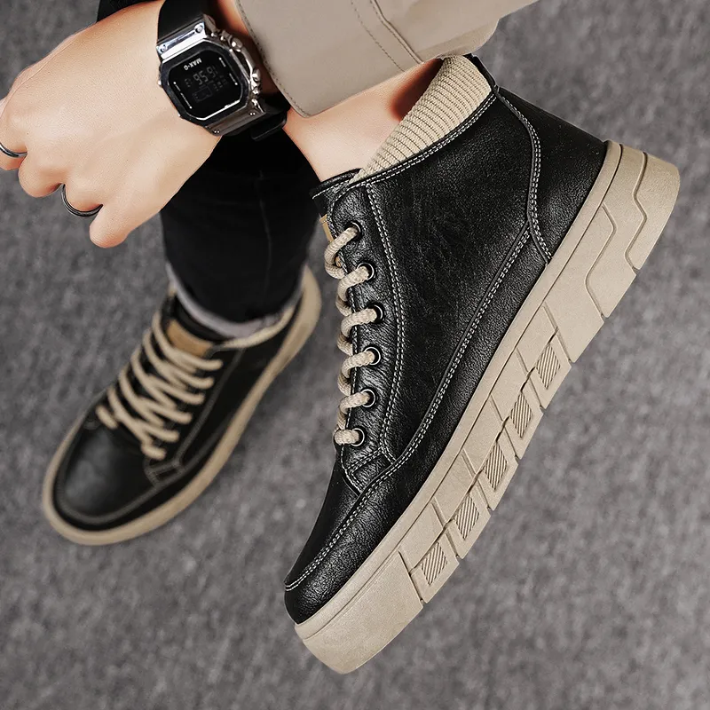 GAISIMA Ankle Boots Men Khaki-1