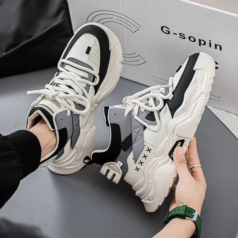 GAISIMA Height Increasing High Top Chunky Sneakers Men's-3
