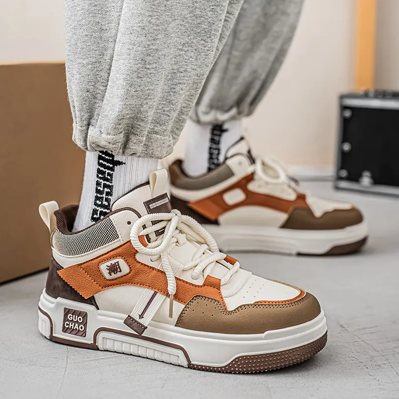 GAISIMA Height Increasing Mid-Top Skateboard Shoes Men's-14
