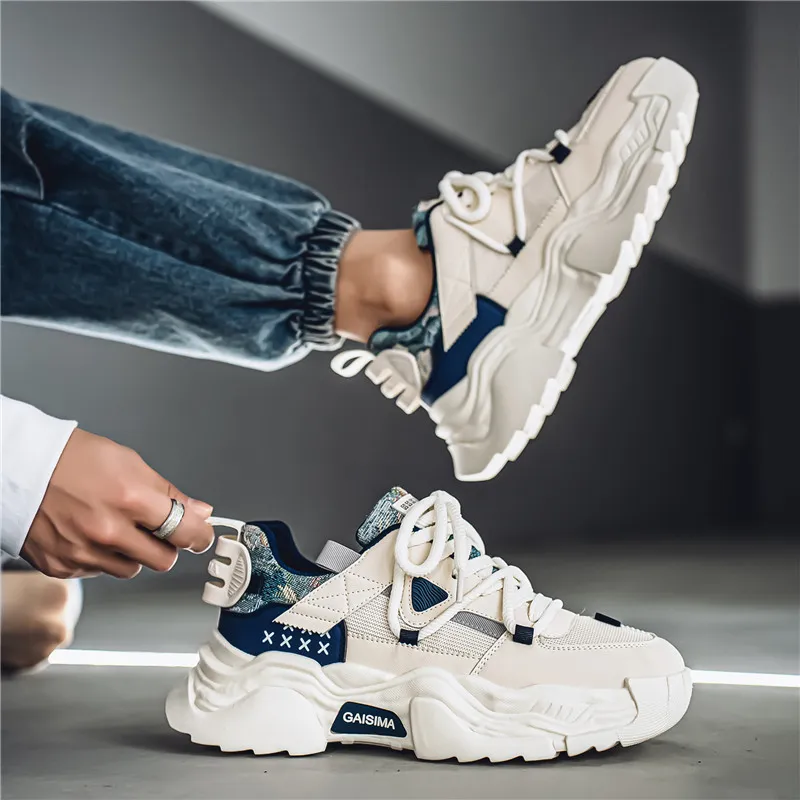 GAISIMA Height Increasing Low Top Chunky Sneakers Men's-8