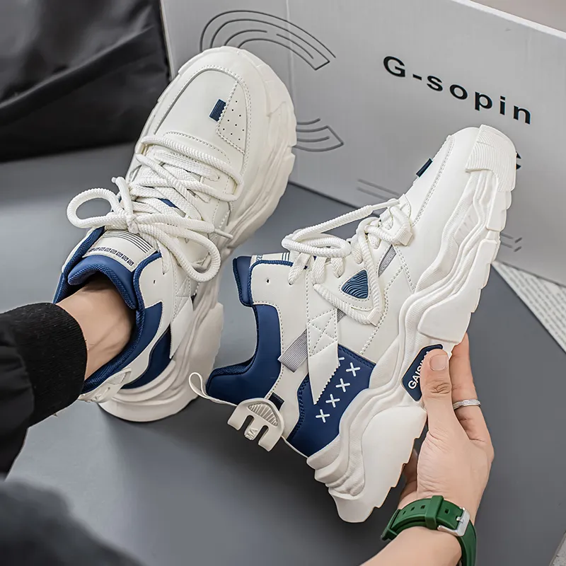 GAISIMA Height Increasing High Top Chunky Sneakers Men's-12