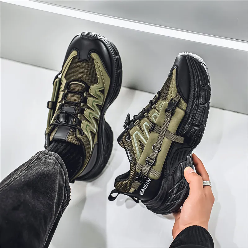 GAISIMA Height Increasing Low Top Chunky Sneakers Men's-12