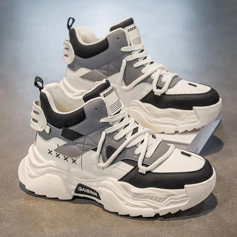 GAISIMA Height Increasing High Top Chunky Sneakers Men's-2