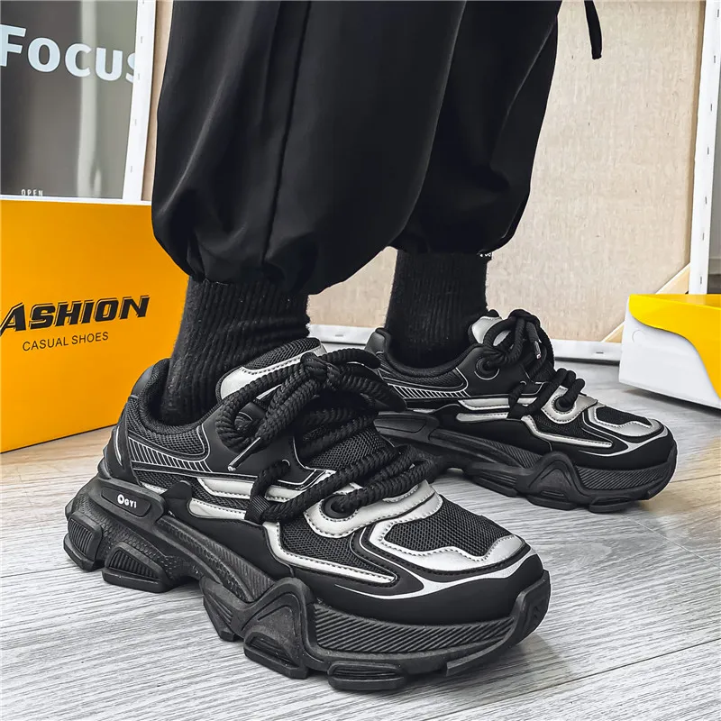 GAISIMA Height Increasing Low Top Chunky Sneakers Men's-1