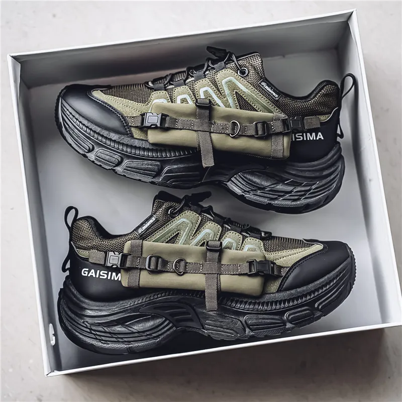 GAISIMA Height Increasing Low Top Chunky Sneakers Men's-14