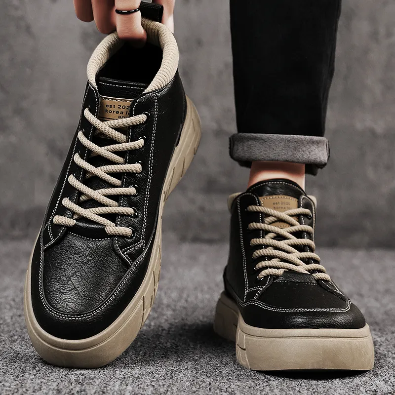 GAISIMA Ankle Boots Men Khaki-3