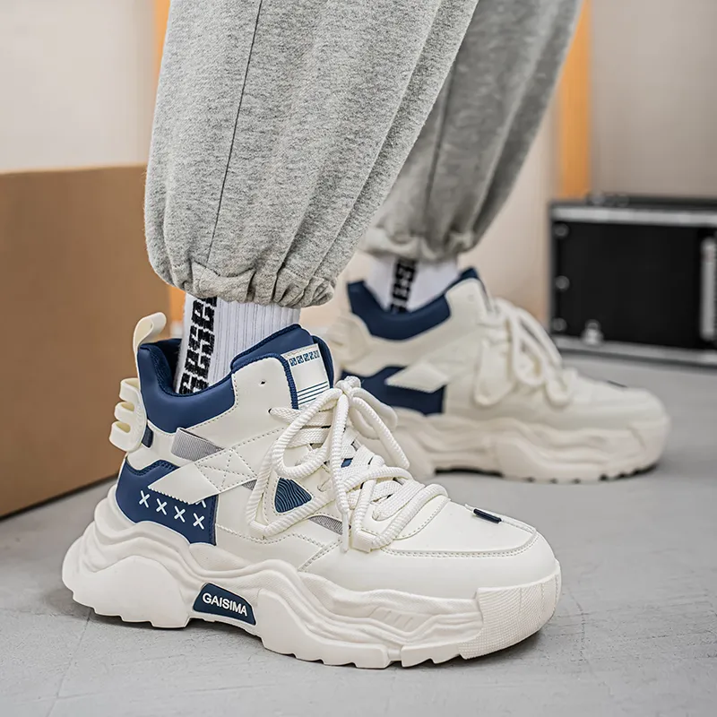 GAISIMA Height Increasing High Top Chunky Sneakers Men's-14