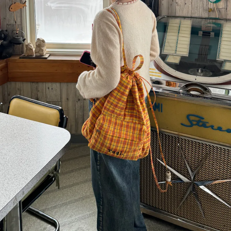 Tagi. Polyester Backpack Large Size Unisex Citrus Cookie-3