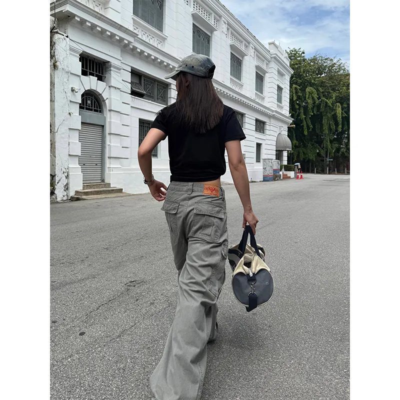 CHUANCHUANYEJIA Cargo Pants Unisex-1