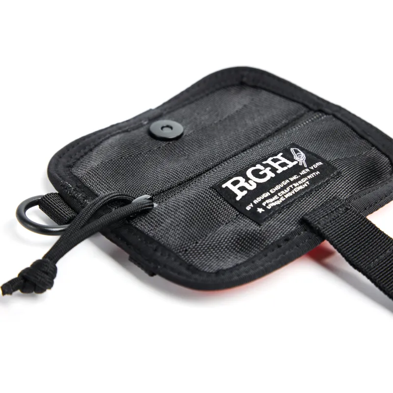 Rough Enough Nylon Coin Purses Key Pouches Mini Unisex Black-2