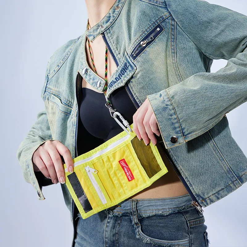 Rough Enough Canvas Wallet Medium Size Unisex Avocado Green-4