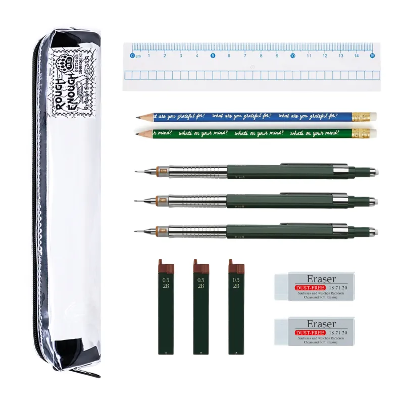 Rough Enough Transparent Waterproof Storage Bag Pencil Case/pencil Box-1