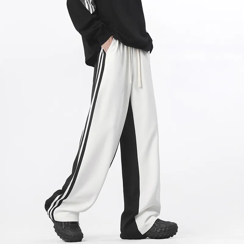 SZSX Casual Pants Unisex Black White-4