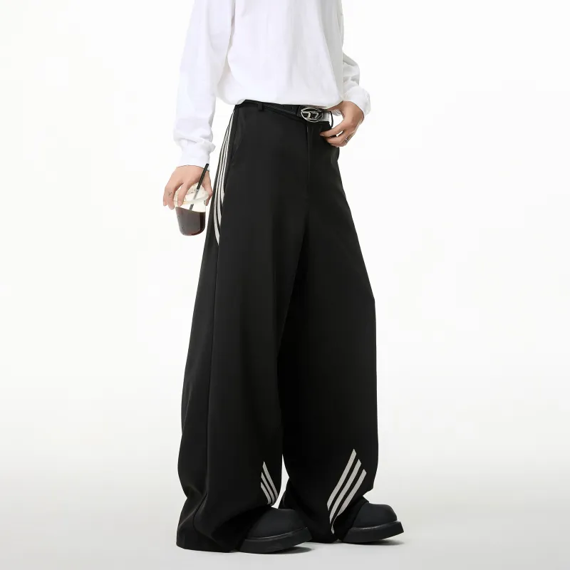 SZSX Casual Pants Unisex Black-3
